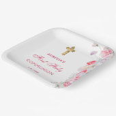 Wasserfarben Blume Erste Kommune Pappteller (Gewinkelt)