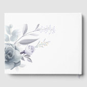 Wasserfarben-Blume Hochzeitsbuch Gästebuch (Rückseite)