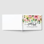Wasserfarben-Blume Hochzeitsbuch Gästebuch (Voll)