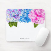 Wasserfarben-Blume| Name hinzufügen Mousepad (Mit Mouse)