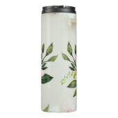 Wasserfarben-Blume Thermosbecher (Rückseite)