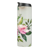 Wasserfarben-Blume Thermosbecher (Nach rechts gedreht)