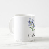 Wasserfarben-Blumen-Design-Tasse Kaffeetasse (Vorderseite Links)