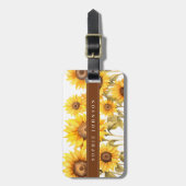 Wasserfarben-Blumen-Gepäckanhänger Gepäckanhänger (Vorderseite vertikal)