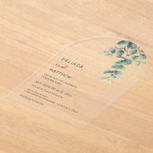 Wasserfarben Blumen Klare Architektur Acryleinladungen (Ablage )