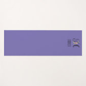 Wasserfarben-Blumen-Monogrammanfangsbuchstabe Lave Yogamatte (Vorderseite (Horizontal))