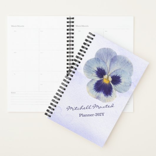Wasserfarben-Blumen Personalnotizbuch mit individu Planer (Anzeige)