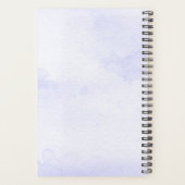 Wasserfarben-Blumen Personalnotizbuch mit individu Planer (Rückseite)