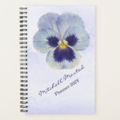 Wasserfarben-Blumen Personalnotizbuch mit individu Planer (Vorderseite)