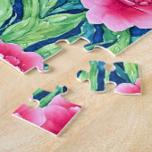 Wasserfarben-Blumen-Puzzle Puzzle (Seite)