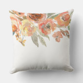 Wasserfarben Blumenfamilien NAME Neu aufleben Art Kissen (Rückseite)