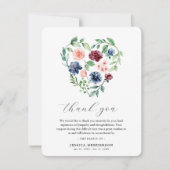 Wasserfarben Blumenkohl Beileid Beerdigung Gedenks Dankeskarte (Vorderseite)