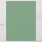 Wasserfarben Blumenkreuz Maßgeschneiderte Kalligra Menükarte (Rückseite)