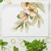 Wasserfarben-Blumenmuster - Benutzerdefinierter Hi Geschirrtuch (Gefaltet)