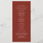 Wasserfarben Blumenstrauß Winterfeier Programm (Rückseite)