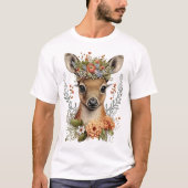 Wasserfarben Blumenwild Niedlich T-Shirt (Vorderseite)
