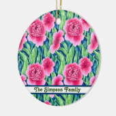 Wasserfarben Blütenblume Maßgeschneiderte Ornament (Links)