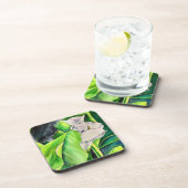 Wasserfarben-Blütenkalk Getränkeuntersetzer (Rechte Seite)