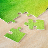 Wasserfarben-Blütenkalk Puzzle (Seite)