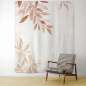 Wasserfarben-Boho Herbstleaven und Zweige Wandteppich (Beispiel)