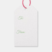 Wasserfarben-Bouquet-Geschenketiketts Geschenkanhänger (Rückseite)