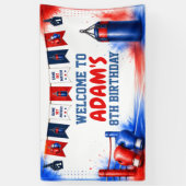Wasserfarben-Box-Geburtstagsbanner Banner (Vertikal)