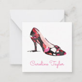 Wasserfarben-Branddesign-Schuhcreme Mitteilungskarte (Vorderseite)