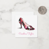 Wasserfarben-Branddesign-Schuhcreme Mitteilungskarte (Vorderseite/Rückseite Beispiel)