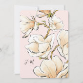 Wasserfarben Braut in Gown Bridal Dusche Einladung (Rückseite)