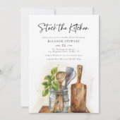 Wasserfarben Brautparty Einladung (Vorderseite)