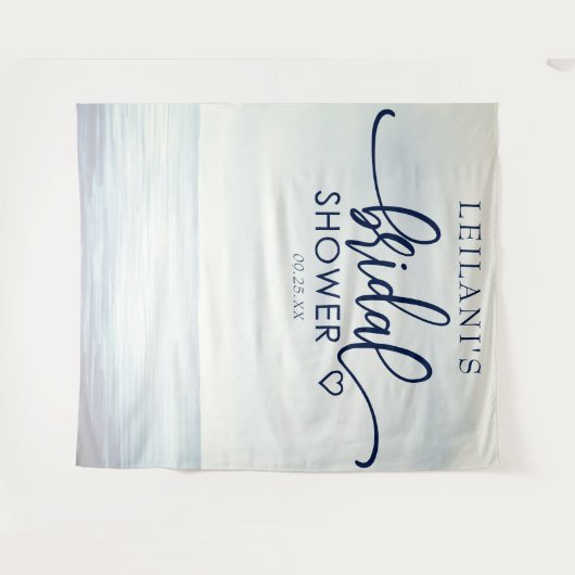 Wasserfarben-Brautparty Wandteppich (Vorderseite (Horizontal))