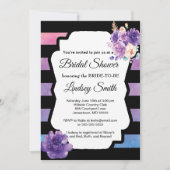 Wasserfarben Bridal Dusche Einladung (Vorderseite)