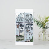 Wasserfarben-Bronte-Wuthering-Höhen Buchen Sie Les Karte (Stehend Vorderseite)