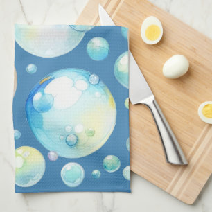 Wasserfarben Bubbles Küche Handtuch