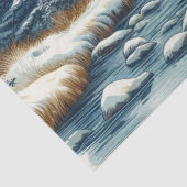 Wasserfarben-Bullch von Stream-Gewebe Seidenpapier (Detail)