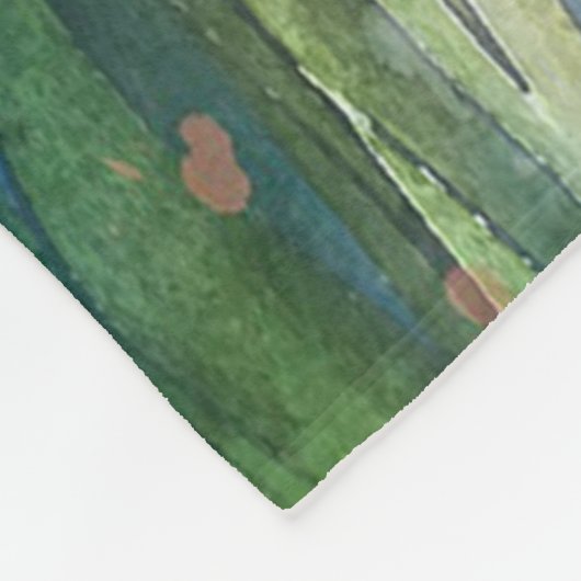 Wasserfarben Bunnies Fleecedecke (Ecke)