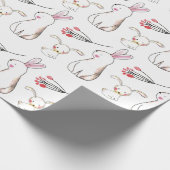 Wasserfarben Bunnies Geschenkpapier (Ecke)