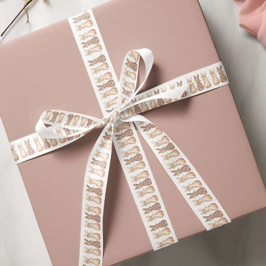 Wasserfarben Bunny Trio Osterfest Satinband