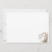 Wasserfarben Bunny Under Magnolia Tree Happy Oster Mitteilungskarte (Rückseite)