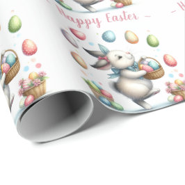 Wasserfarben Bunny's Joyful Easter Egg Hunt Geschenkpapier