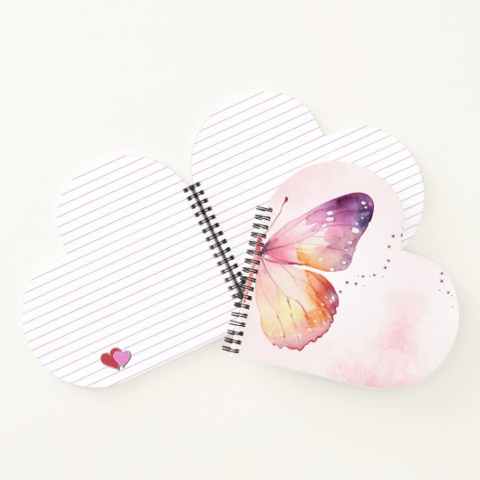Wasserfarben Butterfly Art Notizblock (Innenseite)