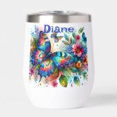 Wasserfarben Butterfly Blumengarten Personalisiert (Vorderseite)