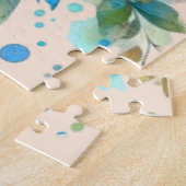 Wasserfarben Butterfly Blumengarten Personalisiert Puzzle (Seite)