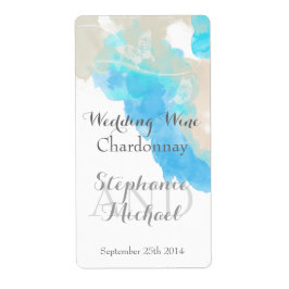 Wasserfarben Butterfly Ocean Shore Wedding Wine La