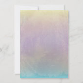 Wasserfarben Butterfly Spring Floral Baby Dusche Einladung (Rückseite)