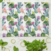 Wasserfarben Cacti Art Muster Küchentuch (Gefaltet)