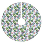 Wasserfarben Cacti Art Muster Polyester Weihnachtsbaumdecke (Vorderseite)