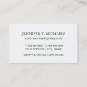 Wasserfarben Cacti Art Muster Visitenkarte (Rückseite)