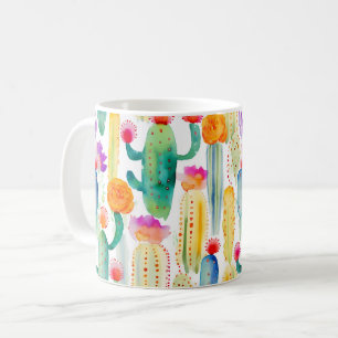Wasserfarben Cactus Art Desert Colorful Southwest Kaffeetasse