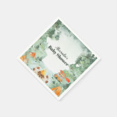 Wasserfarben Camping Babydusche Serviette (Ecke)